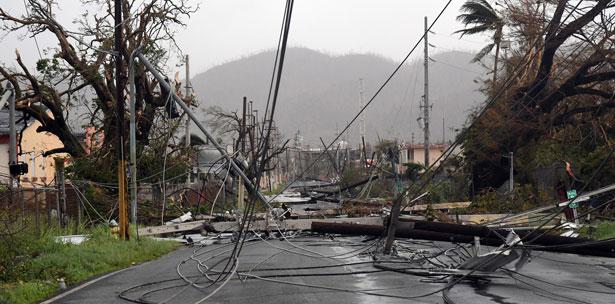 despues de huracan maria cables