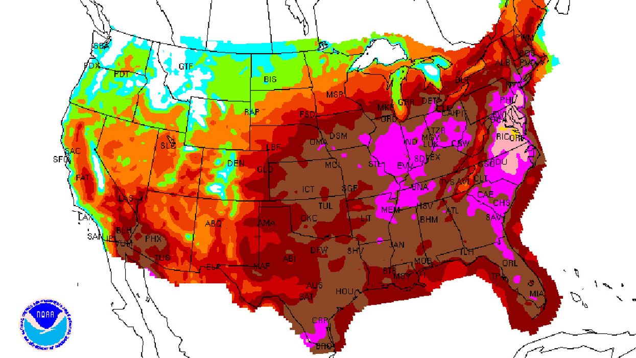 dangerous heat wave in United States of America